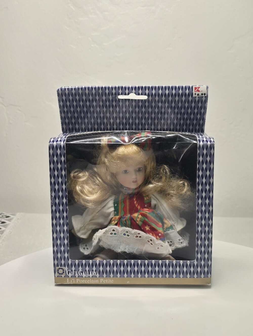 Vintage Collectible Gift Gallery Lil Porcelain Petite Doll -Kmart [Read Details]